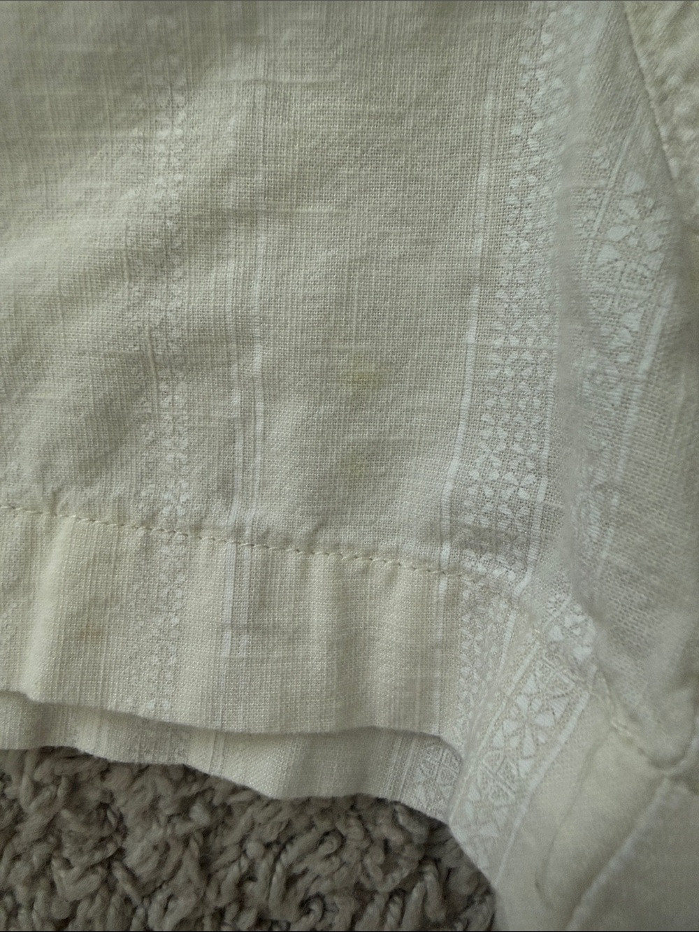 Universal Thread Cream Drawstring cotton Shorts - Picture 3 of 4